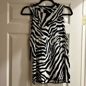 WHBM Zebra print shirt size L